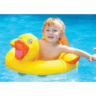 Swim Central 20 Inflatable Yellow and Orange Duck Swimming Pool Baby Float