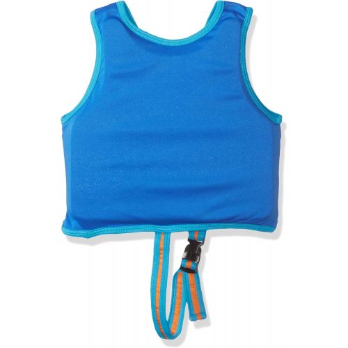  SwimSchool Swim Trainer Vest, Flex-Form, Adjustable Safety Strap, Easy on and Off, Small/Medium, Up to 33 lbs., Blue/Orange, 20 - 30 lb., Model:AZV15120SM