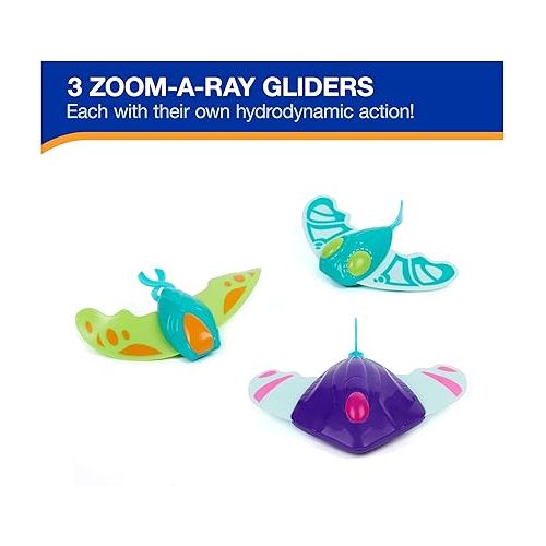 스윔웨이즈 SwimWays Zoom-A-Rays Water Toys, Kids Pool Toys for Swim Training, Diving Toys & Outdoor Games for Kids Aged 5 & Up, Pack of 3 Kids Toys