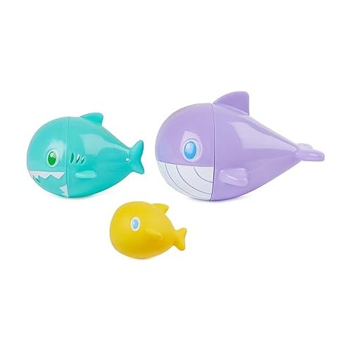 스윔웨이즈 SwimWays Nesting Fish Water Toy, Kids Pool Accessories & Swimming Pool Toys, 3-in-1 Fish-Themed Pool Toys for Kids Ages 3 & Up