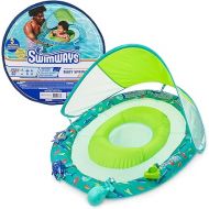 SwimWays Baby Spring Float Splash N Play, Baby Pool Float with Canopy & UPF Protection, Swimming Pool Accessories for Kids 9-24 Months