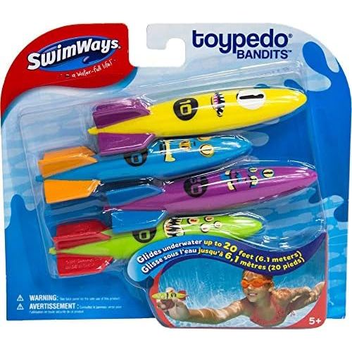 스윔웨이즈 [아마존 핫딜]  [아마존핫딜]Swim Ways SwimWays 6045217 - ToyPedo Bandits Tauchspielzeug