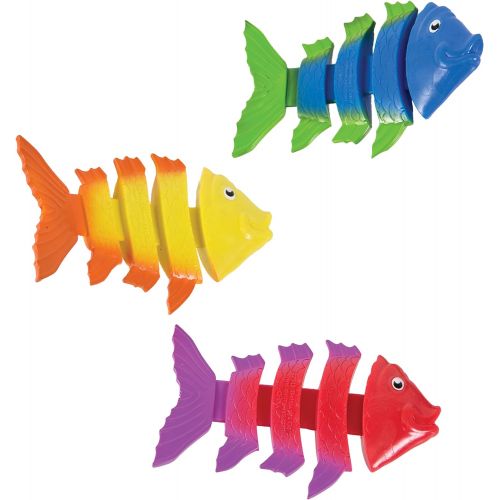 스윔웨이즈 SwimWays Fish Styx Pool Diving Toys - Sinking Fish-Shaped Swim Toys - Pack of 3