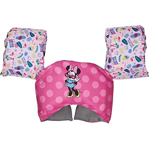 스윔웨이즈 SwimWays Disney Character Learn to Swim USCG Approved Kids Life Jacket, Minnie Mouse