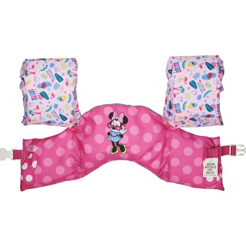 스윔웨이즈 SwimWays Disney Character Learn to Swim USCG Approved Kids Life Jacket, Minnie Mouse