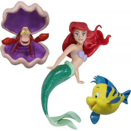 스윔웨이즈 SwimWays Little Mermaid Disney Dive Characters Kids Pool Toy Princess Ariel, Flounder, and Sebastian