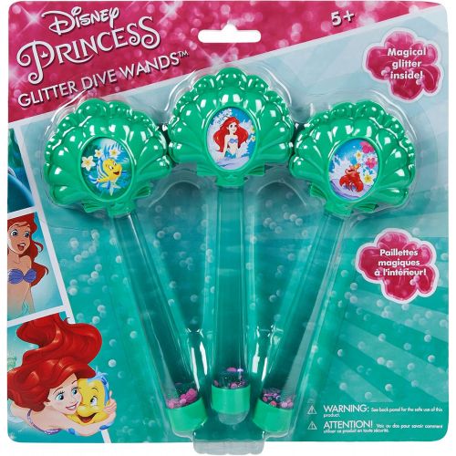 스윔웨이즈 SwimWays, Disney’s Ariel Glitter Dive Wands, Pool Toy for Kids, 3pk