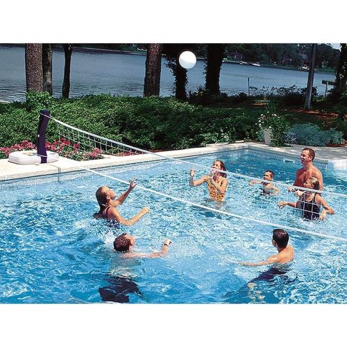 스윔웨이즈 SwimWays Poolside Volleyball Set for Inground Swimming Pools