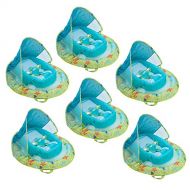 SwimWays Fabric Infant Baby Spring Swimming Pool Float with Canopy (6 Pack): Toys & Games