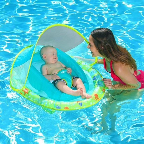 스윔웨이즈 SwimWays Fabric Infant Baby Spring Swimming Pool Float with Canopy (6 Pack): Toys & Games
