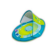 SwimWays Baby Spring Float Sun Canopy Includes 5 Tethered Toys And Reusable Carry Bag