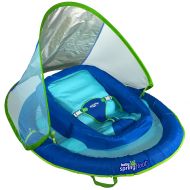 SwimWays Infant Baby Spring Float with Adjustable Sun Canopy - Blue