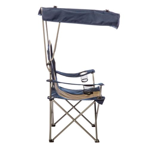 스윔웨이즈 SwimWays Kamp-Rite Camping Sun Shade Canopy Folding Lawn Chair (2 Pack)