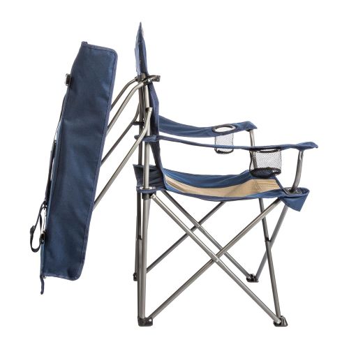 스윔웨이즈 SwimWays Kamp-Rite Camping Sun Shade Canopy Folding Lawn Chair (2 Pack)