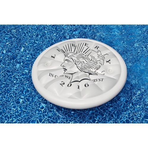  Swimline Silver Dollar Island Money Pool Float