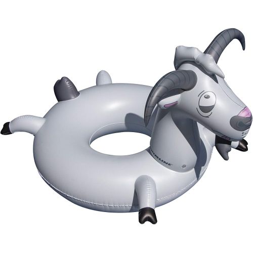  Swimline Inflatable Goat Swim Ring, Grey