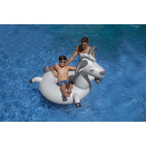  Swimline Inflatable Goat Swim Ring, Grey