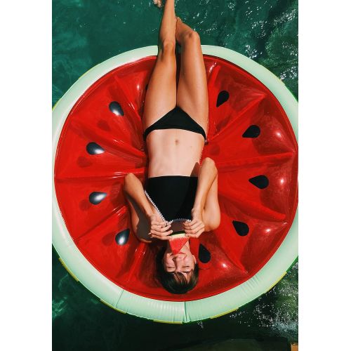  Swimline Watermelon Slice Island Inflatable Raft