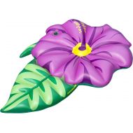 Swimline Hibiscus Flower Float Pool Inflatable Ride-On, Pink, Green