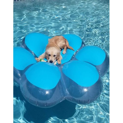  Swimline Inflatable Pawprint Island Pool Float, Blue