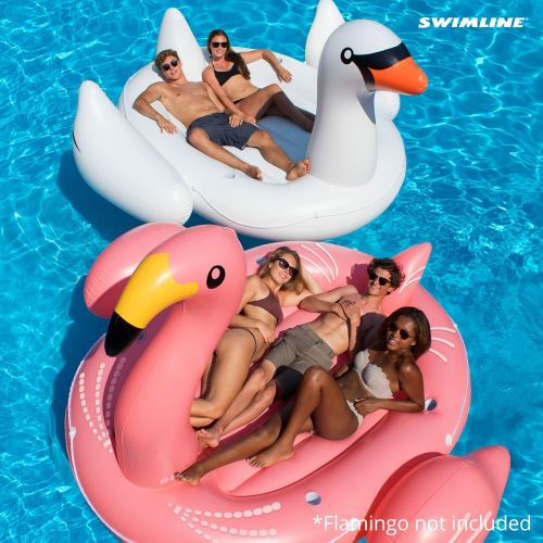  Solstice Giant 105 Inflatable Mega Swan Ride-On Float Raft Island