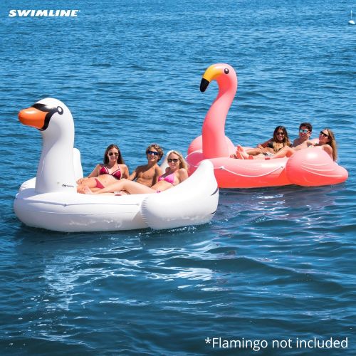  Solstice Giant 105 Inflatable Mega Swan Ride-On Float Raft Island