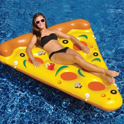  Swimline Giant Inflatable Pizza Slice for Swmming Pool (8 Pack)