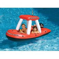 Swimline Fireboat Squirter Inflatable Pool Toy, Heavy Gauge Vinyl, Constant Supply Squirt Gun
