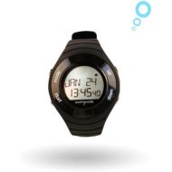 Swimovate Poolmate Heart Rate Monitor Lap Counter Watch, Black
