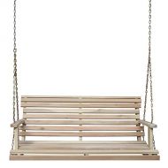 SwingMate International Concepts Porch Swing with Chain, Unfinished