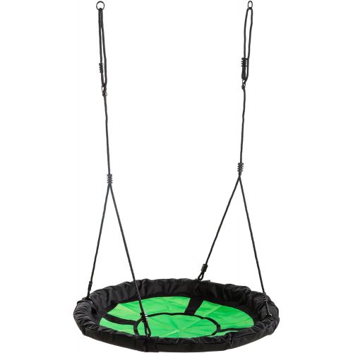  [아마존베스트]Swing-N-Slide NE 4630 Nest Swing Outdoor Swing with 40 Diameter, Green & Black