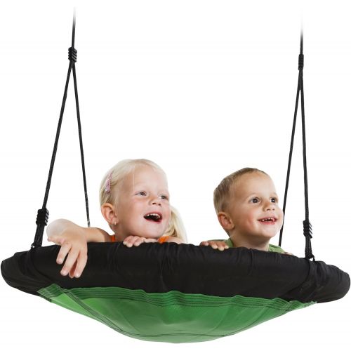  [아마존베스트]Swing-N-Slide NE 4630 Nest Swing Outdoor Swing with 40 Diameter, Green & Black