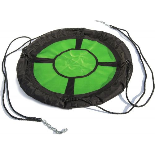  [아마존베스트]Swing-N-Slide NE 4630 Nest Swing Outdoor Swing with 40 Diameter, Green & Black