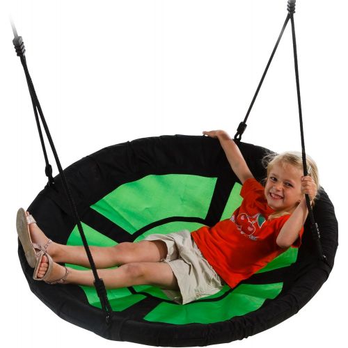  [아마존베스트]Swing-N-Slide NE 4630 Nest Swing Outdoor Swing with 40 Diameter, Green & Black