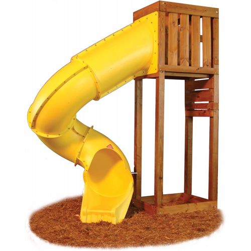  Swing-N-Slide 7 ft. Turbo Tube Slide for Kids Outdoor Play Set Climber, SwingSets, Playground Jungle Gyms