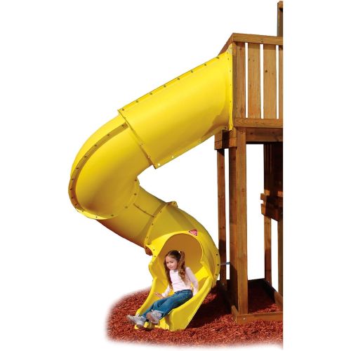  Swing-N-Slide 7 ft. Turbo Tube Slide for Kids Outdoor Play Set Climber, SwingSets, Playground Jungle Gyms