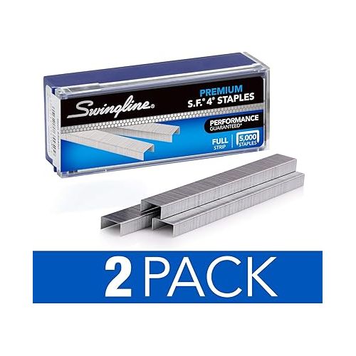  Swingline Staples, 2 Pack, S.F. 4, Premium for Desktop Staplers, 1/4