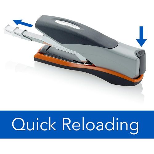  [아마존 핫딜] [아마존핫딜]Swingline Stapler, Optima 40, Full Strip Desktop Stapler, 40 Sheet Capacity, Low Force, Orange/Silver/Black (87845)