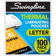 [아마존베스트]Swingline Thermal Laminating Sheets / Pouches, Letter Size Pouch, Standard Thickness, 100 Pack (3202018)