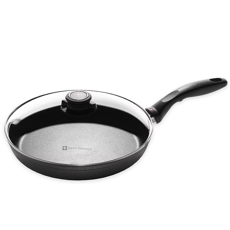  Swiss Diamond Nonstick Fry Pan with Lid