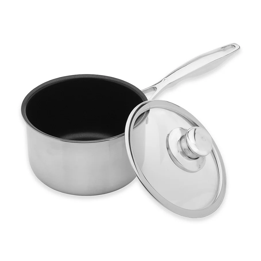  Swiss Diamond Non-Stick Clad Stainless Steel Covered Saucepan