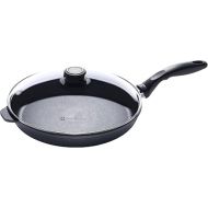 Swiss Diamond 11 Inch Nonstick Cast Aluminum Fry Pan with Lid, Oven and Dishwasher Safe