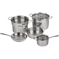 Swiss Diamond Stainless Steel 7 Piece Set by Swiss Diamond ? Oven- & Dishwasher-Safe Skillet, Saucepan and Pasta Pot for Induction, Gas, Electric
