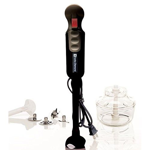  Swiss Diamond SDMIX02USA Jet Mix Immersion Blender, 15.5, Black