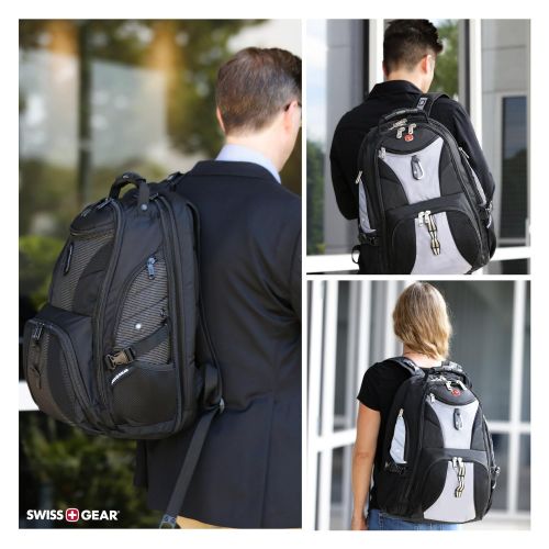  Swiss Gear SwissGear Travel Gear 1900 Scansmart TSA Large Laptop Backpack for Travel, School & Business - Urban Heather