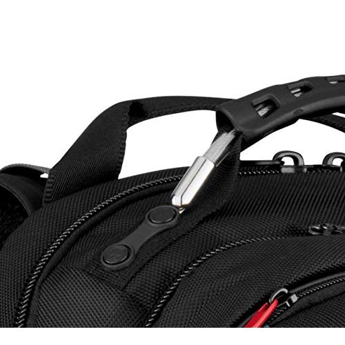  Swiss Gear Carbon II Black Notebook Backpack-Fits Apple MacBook Pro 15 inch and 17 inch