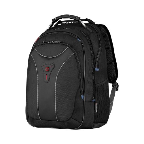  Swiss Gear Carbon II Black Notebook Backpack-Fits Apple MacBook Pro 15 inch and 17 inch