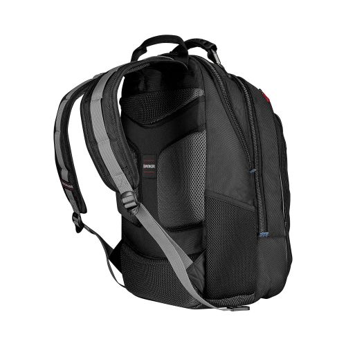  Swiss Gear Carbon II Black Notebook Backpack-Fits Apple MacBook Pro 15 inch and 17 inch