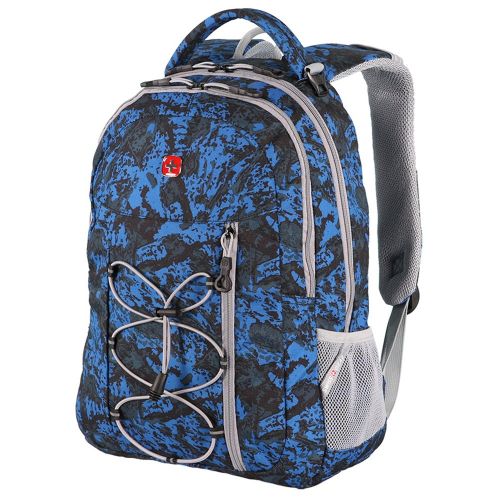  Swiss Gear 18 Multipurpose Backpack (One Size, Blue/Silver/Grey)