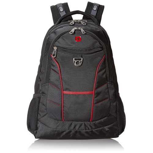  Swiss Gear SA1775 Black with Red Accents Laptop Backpack - Fits Most 15 Inch Laptops and Tablets